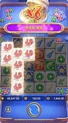 Win Win Fish Prawn Crab · Membaca susunan gulungan 4-5-5-5-5-4 serta simbol pemicu putaran.